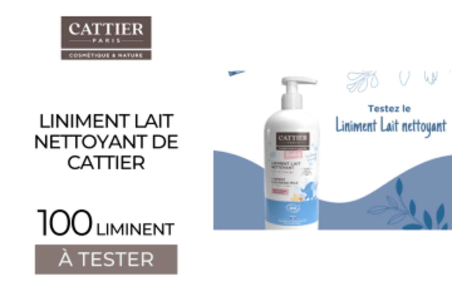 100 Liniment Lait nettoyant de Cattier à tester !