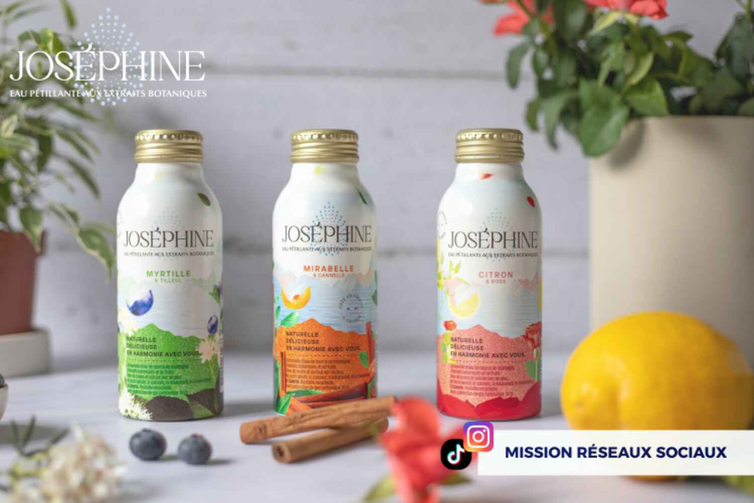 Joséphine : L'eau pétillante qui sublime vos moments !