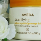 Swatch de Marie_findsgirlslike : Gommage éclat Beautifying, Aveda