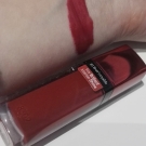 Swatch de Valentine.D : Rouge Edition Aqua Laque, Bourjois