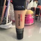 Swatch de Lisalmbrt : Fond de teint Infaillible Mat 24h, L'Oréal Paris