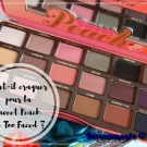 Swatch de Serenamente : Sweet Peach Palette de fards à paupières, Too Faced