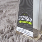 Swatch de monjulimonde : Gel mains nettoyant, Merci Handy