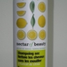 Swatch de xVicky : Shampoing Sec Citron - Nectar of Beauty de Les Cosmétiques Design Paris, Nectar of Beauty