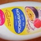 Swatch de katniss59 : Gel douche au lait fruit de la passion framboise, Monsavon