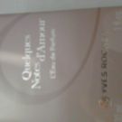 Swatch de dallou : Eau de Parfum Quelques Notes d'Amour, Yves Rocher