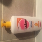 Swatch de Testeuse beaute party  : Crème Douche et Bain SURGRAS, Cadum