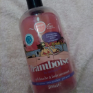 Swatch de melle_lady : Gel douche & bain moussant Framboise, Energie Fruit