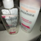 Swatch de Cocoonbynora : Lait démaquillant hydratant, Diadermine