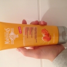 Swatch de garance_ollv : Après-Shampoing Nutrition au Lait de Karité et au Miel, Le Petit Marseillais