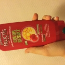 Swatch de garance_ollv : Apres shampooing Fortifiant color resist, Garnier Fructis