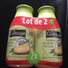 Swatch de Fafaa : Douche lait énergisante Ananas Crème de Coco, Cottage