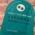 Swatch de Fafaa : Masque mains aloe vera, Sephora
