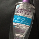 Swatch de Fafaa : L'Eau Démaquillante formule haute tolérance de Barbara Gould, Barbara Gould