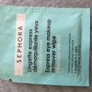 Swatch de Fafaa : Lingettes express démaquillantes yeux, Sephora