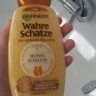 Swatch de mrngmk : Après-shampooing Reconstituant Trésor de Miel, Garnier