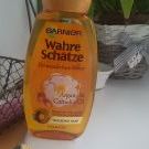 Swatch de mrngmk : Le Shampoing Merveilleux Huile d'Argan et Camélia, Garnier