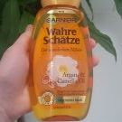 Swatch de mrngmk : Le Shampoing Merveilleux Huile d'Argan et Camélia, Garnier