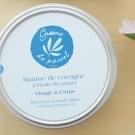 Swatch de Mon billet poudré : Baume de cocagne à l'huile de pastel, Graine De Pastel