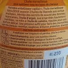 Swatch de Linab7 : Huile Merveilleuse, Garnier