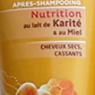 Swatch de Linab7 : Après-Shampoing Nutrition au Lait de Karité et au Miel, Le Petit Marseillais