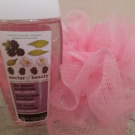 Swatch de June1107 : Gel douche mûre sauvage, Nectar of Beauty