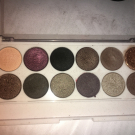 Swatch de amcmt : Palette Romantic Efflorescence, MUA Makeup Academy