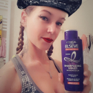 Swatch de johanna01-01 : Color Vive Shampooing Violet Déjaunisseur, Elsève