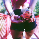 Swatch de Une julie verte : Scandal - Eau de Parfum, Jean Paul Gaultier