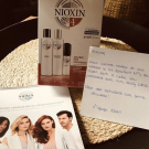 Swatch de Carole-etc : Kit densifiant en 3 parties N°4, Nioxin