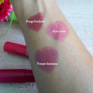 Swatch de Nina M : Crayon lèvres éclat, Yves Rocher