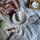 Swatch de Lorange : Masque Vert Cataplasme, Akane