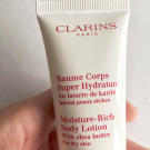 Swatch de VeroToulouse : Baume Corps Super Hydratant, Clarins