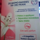 Swatch de lili spirit : Kit caresse spécial visage 20 mono bandes de cire froide, Nair