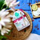 Swatch de Lorange : Gel Douche en Poudre, Energie Fruit