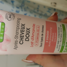 Swatch de Gagoune : Après shampooing cheveux doux lait d'amande, So'bio Etic