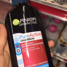 Swatch de Dihyaa7 : PURE ACTIVE INTENSIF Nettoyant 3 en 1 anti-points noirs incrustés, Garnier