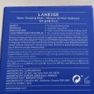 Swatch de flfl90 : WATER SLEEPING MASK, Laneige