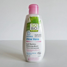 Swatch de Camille_Caterpi : Lait Dermo-Démaquillant Hydra Aloe Vera, So'bio Etic