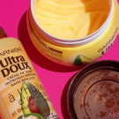 Swatch de Kikour : Masque Nutrition Intense Huile d'Avocat et Beurre de Karité Ultra Doux, Garnier