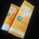 Swatch de Testeusebeauteparty : Crème solaire visage anti rides, Caudalie