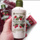 Swatch de Douceurapaillettes : Lait Corps Énergisant- Framboise Menthe Poivrée, Yves Rocher