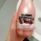 Swatch de Cheima2019 : Douche Lait Hydratante Cerise Noire et Pistache, Cottage