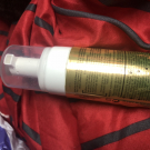 Swatch de Emy_whop : Pschitt Magique Nouvelle Peau - Micropeeling visage sans grain, Garancia