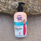 Swatch de Mela29 : 2 en 1 masque et après shampoing Monoi et Huile de Macadamia, Energie Fruit