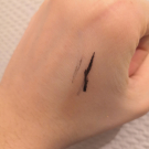 Swatch de Annna : Master Precise Liquid Eyeliner, Maybelline New York