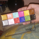 Swatch de FilleBizarre.exe : Palette de fards gras, Imagic