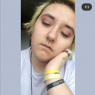 Swatch de FilleBizarre.exe : 16 color eyeshadow palette, Imagic