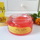 Swatch de Mademoiselle Grenadine : Gel Nettoyant Illuminateur Rose Papaya, Mawena