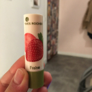 Swatch de maouche.maya.kenza : Baume Lèvres Fraise, Yves Rocher